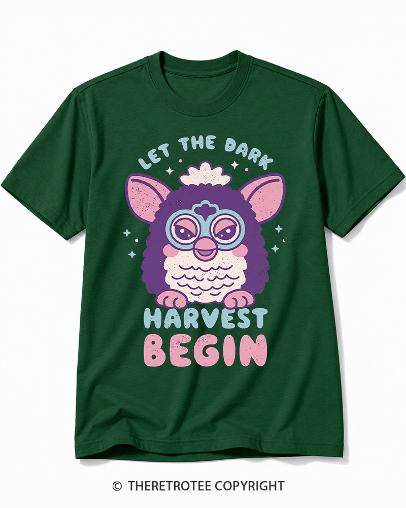 TheRetroTee Let The Dark Harvest Begin 1990s Cotton T-Shirt