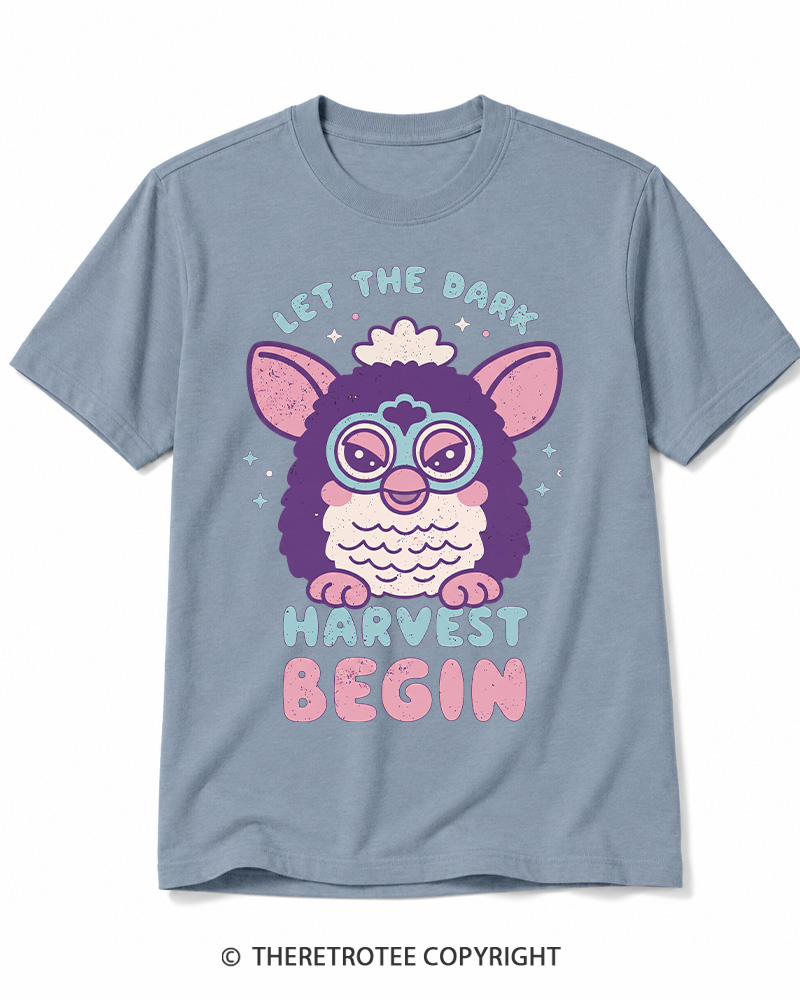 TheRetroTee Let The Dark Harvest Begin 1990s Cotton T-Shirt