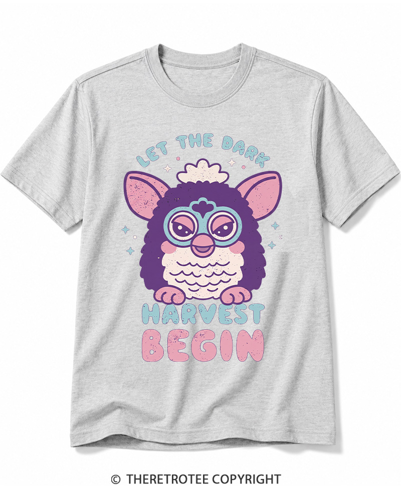 TheRetroTee Let The Dark Harvest Begin 1990s Cotton T-Shirt