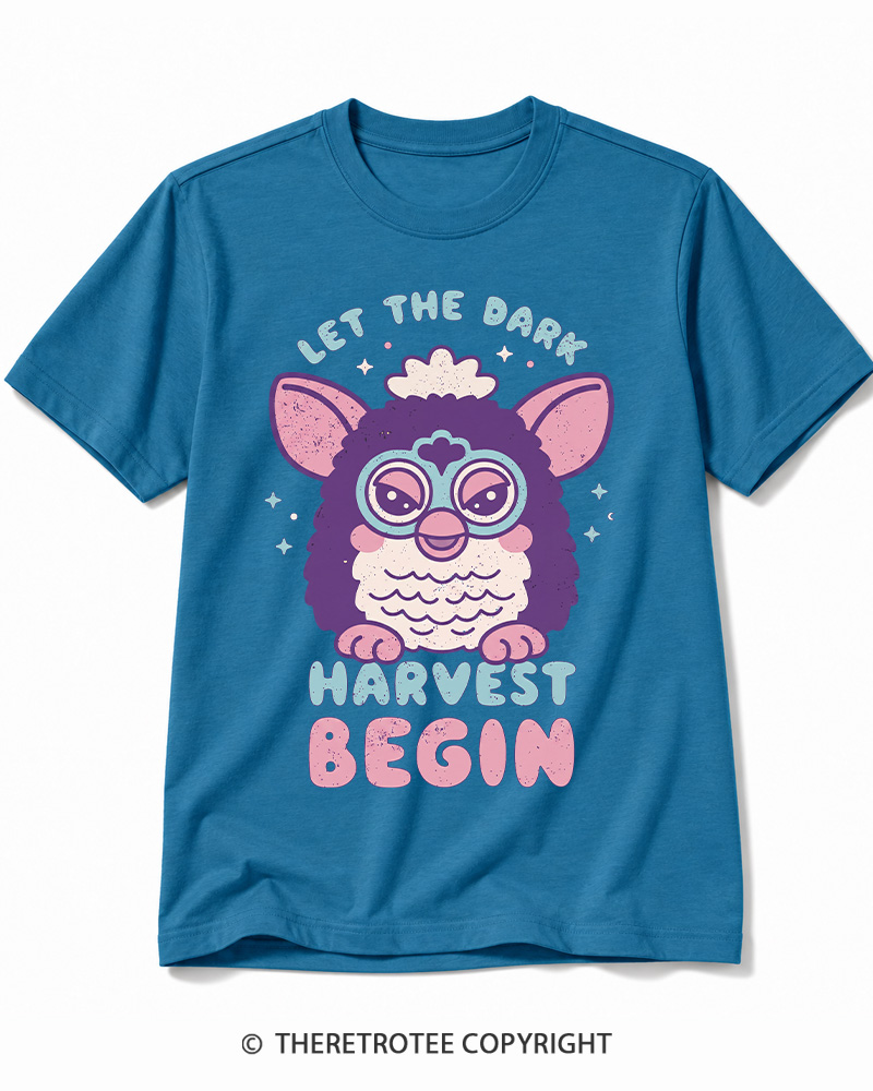 TheRetroTee Let The Dark Harvest Begin 1990s Cotton T-Shirt