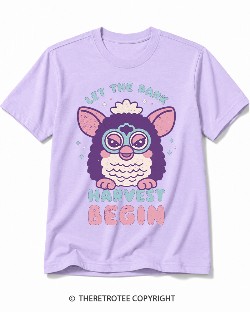 TheRetroTee Let The Dark Harvest Begin 1990s Cotton T-Shirt