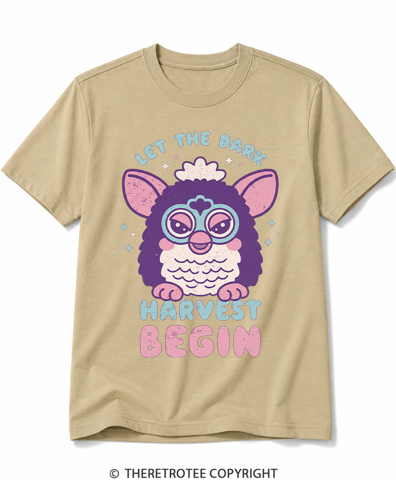 TheRetroTee Let The Dark Harvest Begin 1990s Cotton T-Shirt