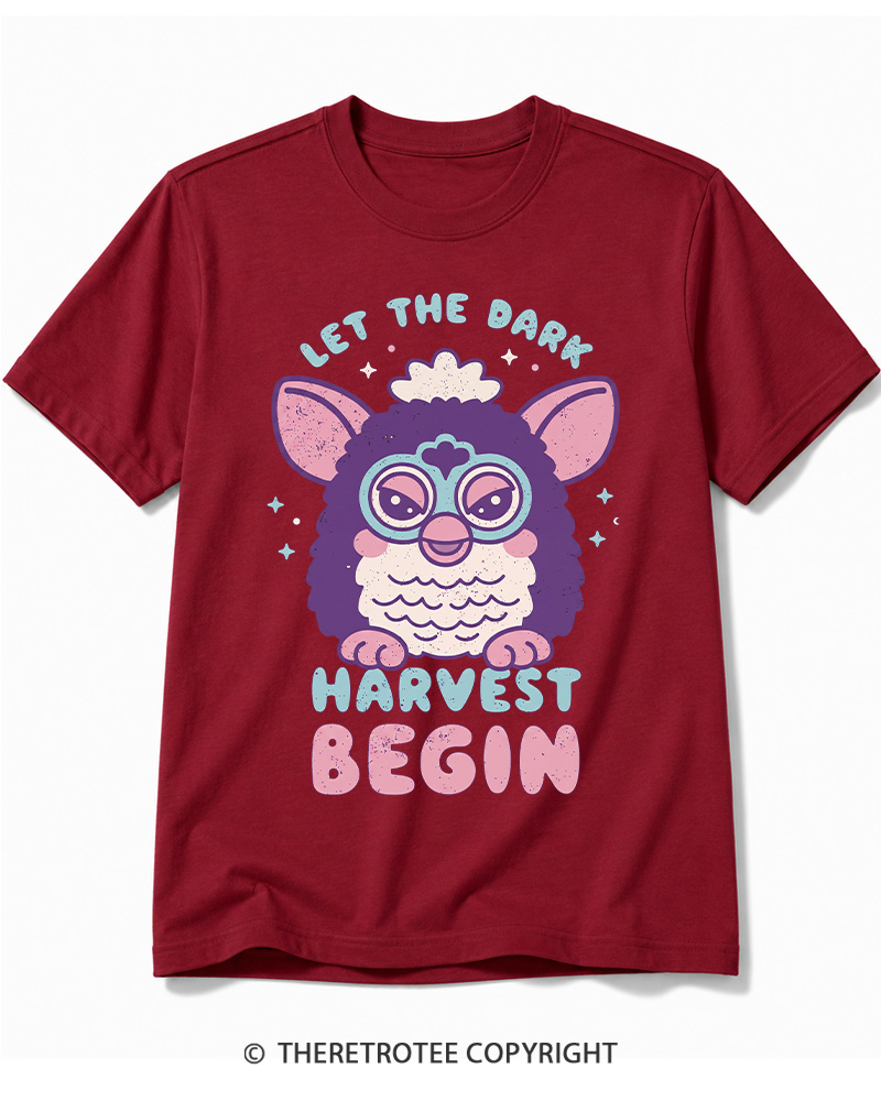 TheRetroTee Let The Dark Harvest Begin 1990s Cotton T-Shirt