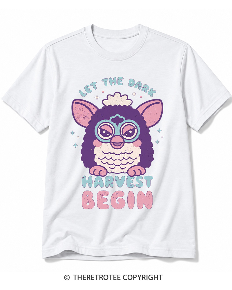 TheRetroTee Let The Dark Harvest Begin 1990s Cotton T-Shirt