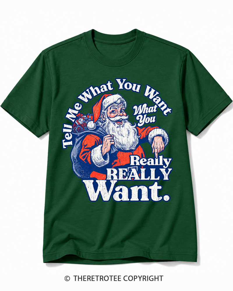 TheRetroTee Tell Me What You Want 1990s Cotton T-Shirt