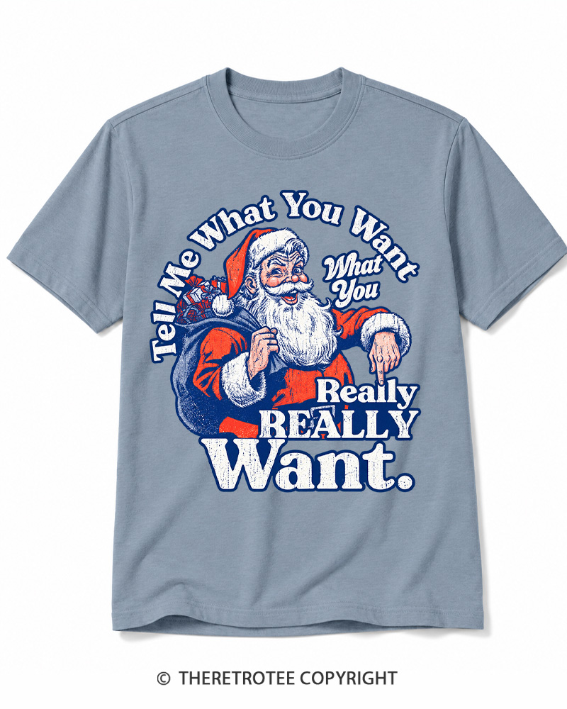 TheRetroTee Tell Me What You Want 1990s Cotton T-Shirt
