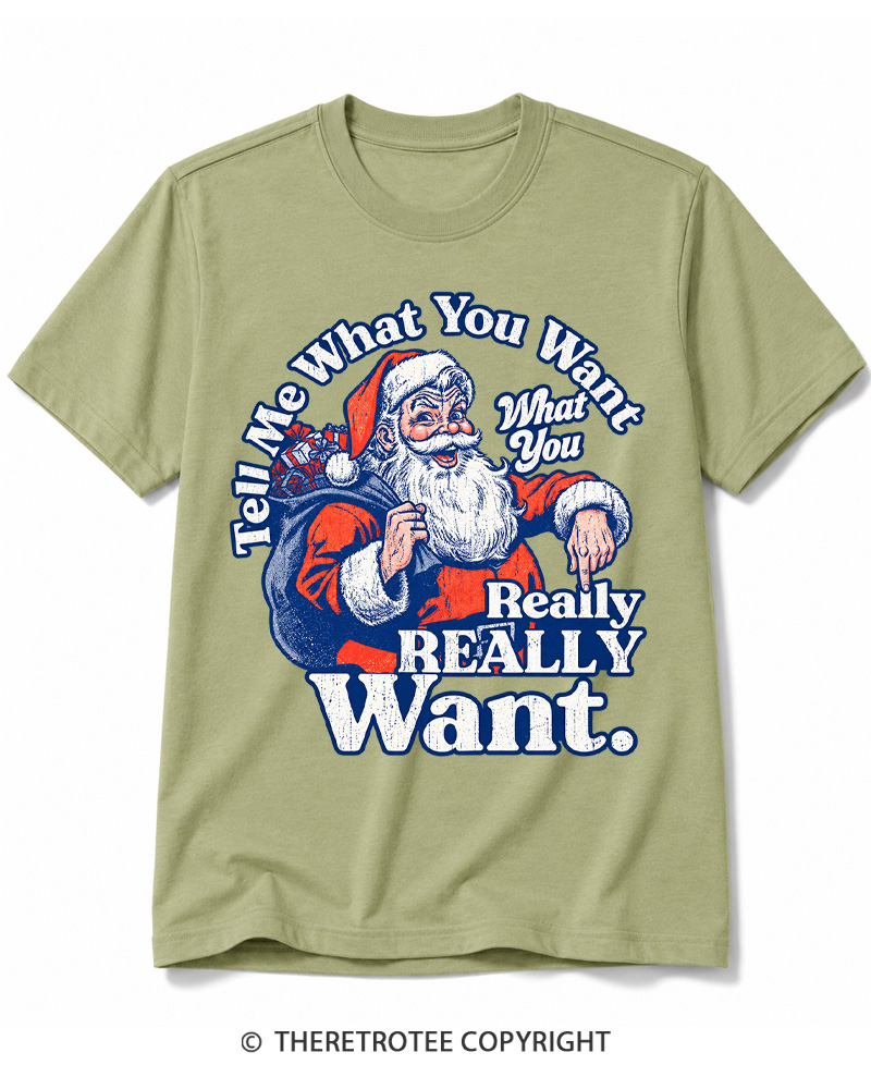 TheRetroTee Tell Me What You Want 1990s Cotton T-Shirt