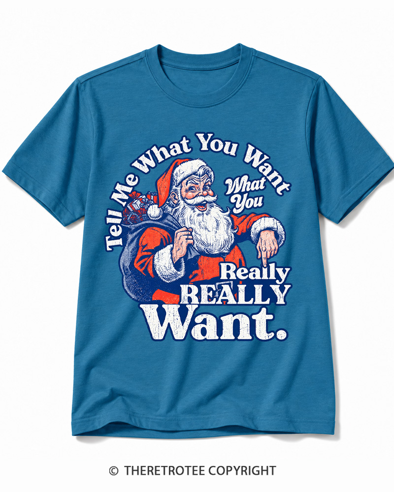 TheRetroTee Tell Me What You Want 1990s Cotton T-Shirt