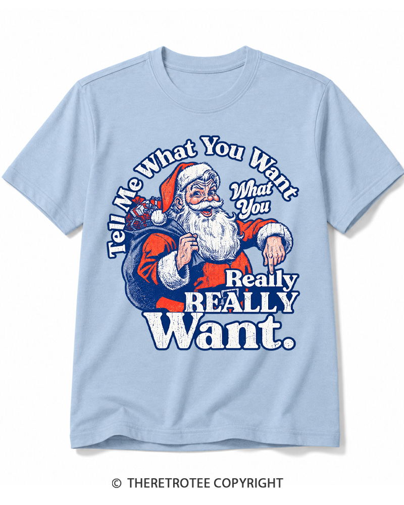 TheRetroTee Tell Me What You Want 1990s Cotton T-Shirt