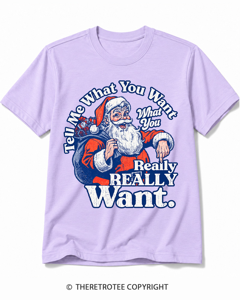 TheRetroTee Tell Me What You Want 1990s Cotton T-Shirt