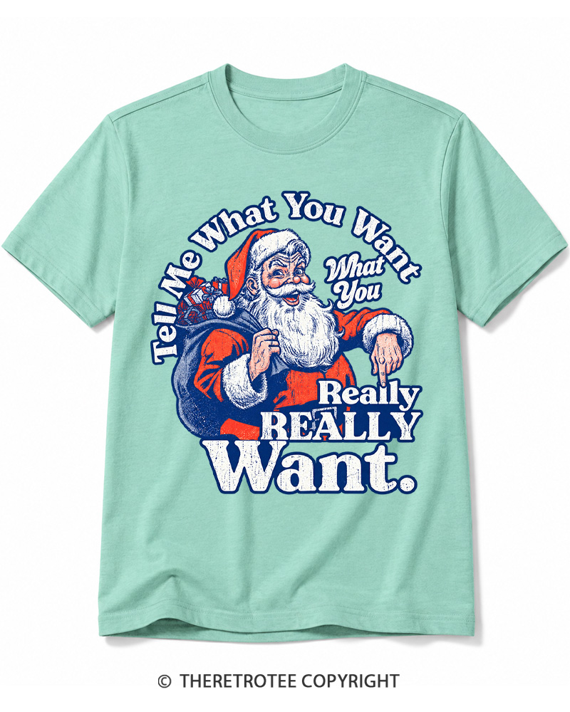 TheRetroTee Tell Me What You Want 1990s Cotton T-Shirt