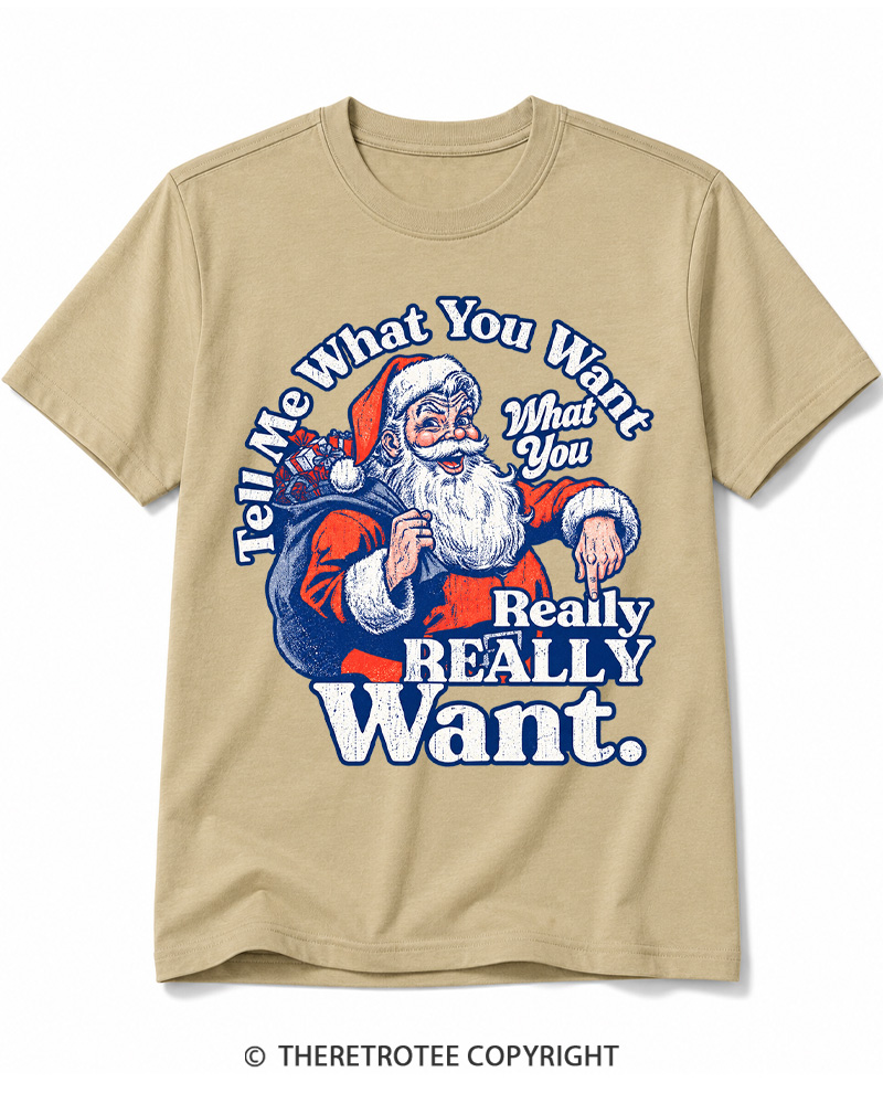 TheRetroTee Tell Me What You Want 1990s Cotton T-Shirt
