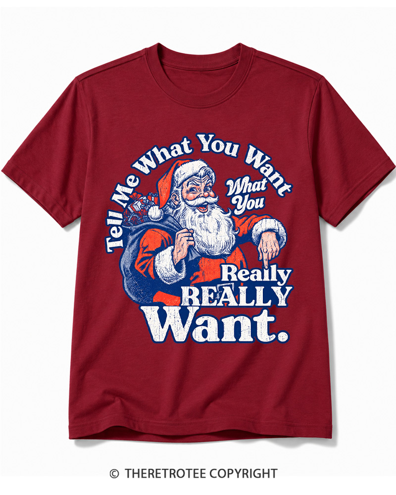 TheRetroTee Tell Me What You Want 1990s Cotton T-Shirt