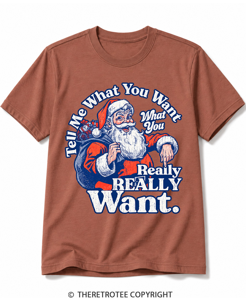 TheRetroTee Tell Me What You Want 1990s Cotton T-Shirt