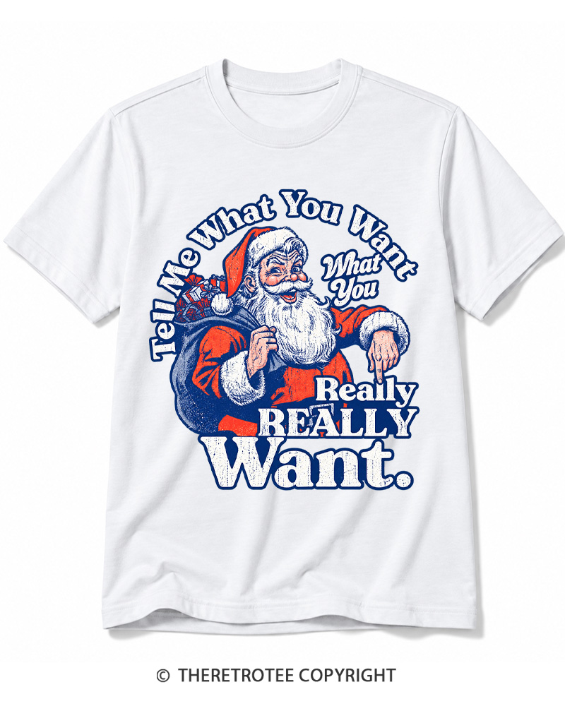 TheRetroTee Tell Me What You Want 1990s Cotton T-Shirt