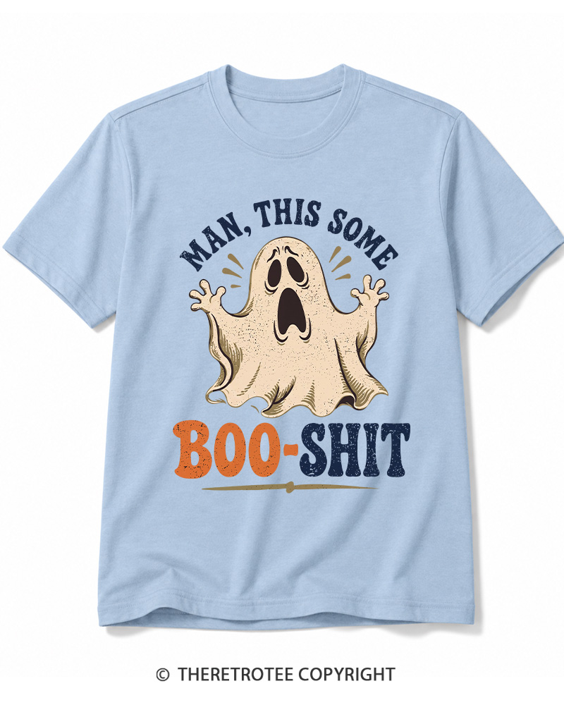 TheRetroTee Man, This Some Bullshit 1970s Halloween Cotton T-Shirt