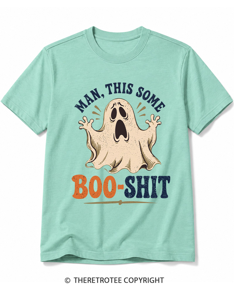 TheRetroTee Man, This Some Bullshit 1970s Halloween Cotton T-Shirt