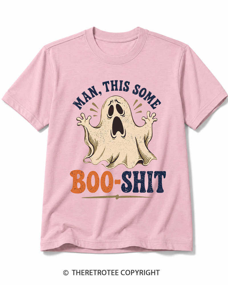TheRetroTee Man, This Some Bullshit 1970s Halloween Cotton T-Shirt