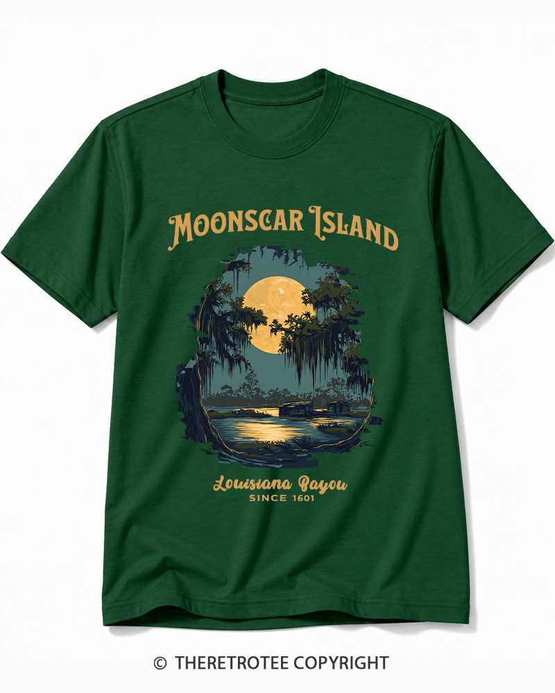 TheRetroTee Moonscar Island 1990s Cotton T-Shirt