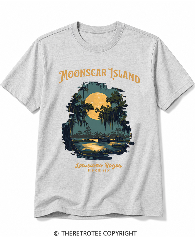 TheRetroTee Moonscar Island 1990s Cotton T-Shirt