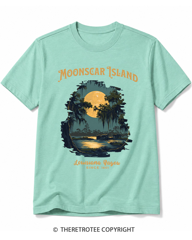 TheRetroTee Moonscar Island 1990s Cotton T-Shirt