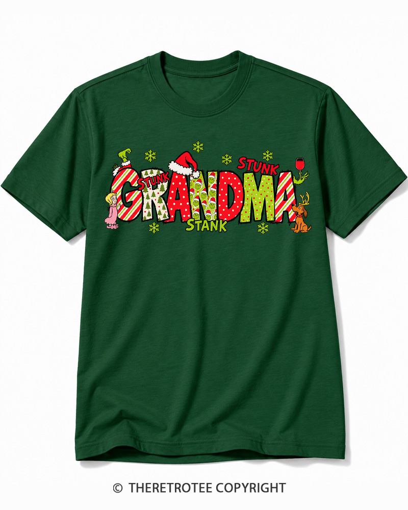 TheRetroTee Christmas Mom 1960s Cotton T-Shirt