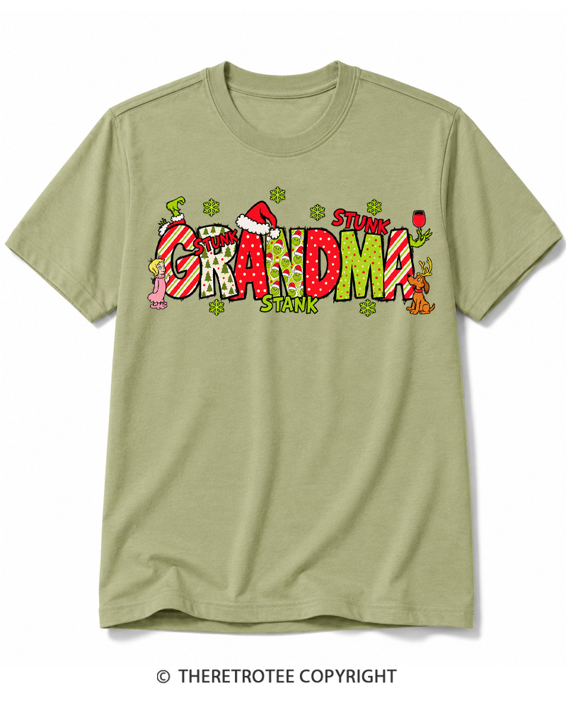 TheRetroTee Christmas Mom 1960s Cotton T-Shirt