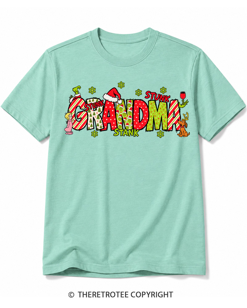 TheRetroTee Christmas Mom 1960s Cotton T-Shirt