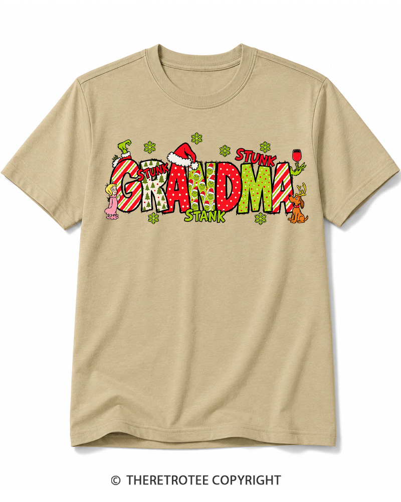 TheRetroTee Christmas Mom 1960s Cotton T-Shirt