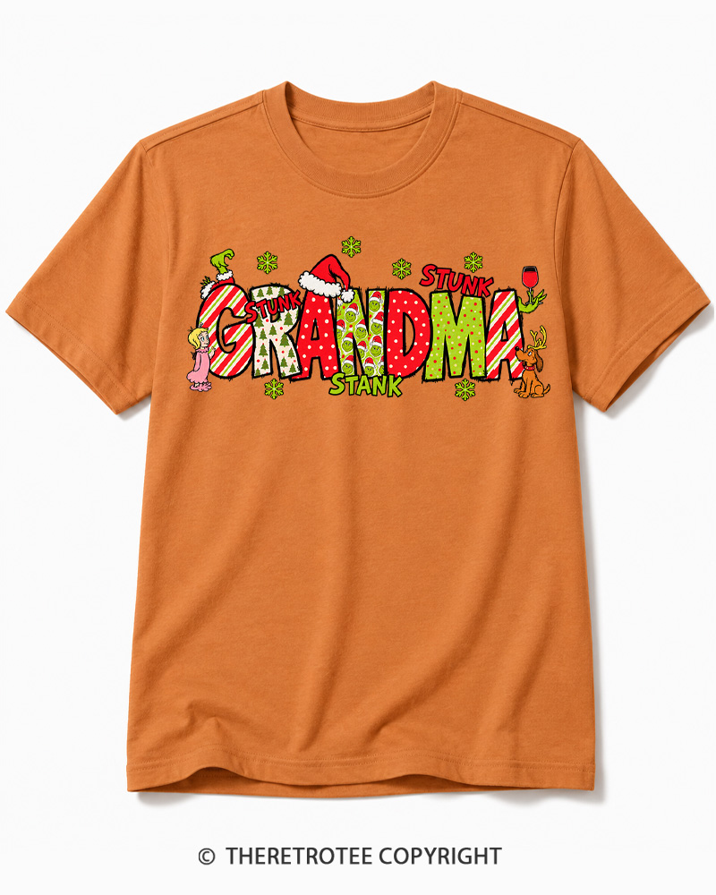 TheRetroTee Christmas Mom 1960s Cotton T-Shirt
