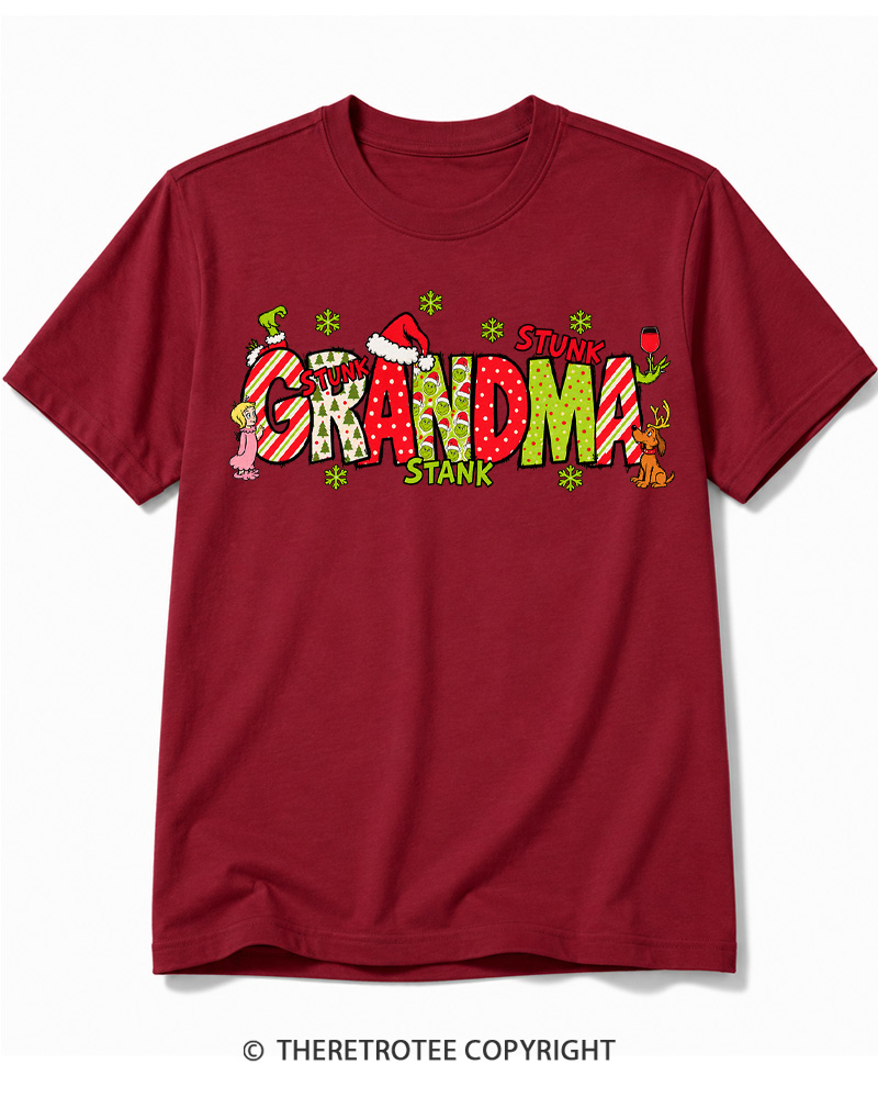 TheRetroTee Christmas Mom 1960s Cotton T-Shirt