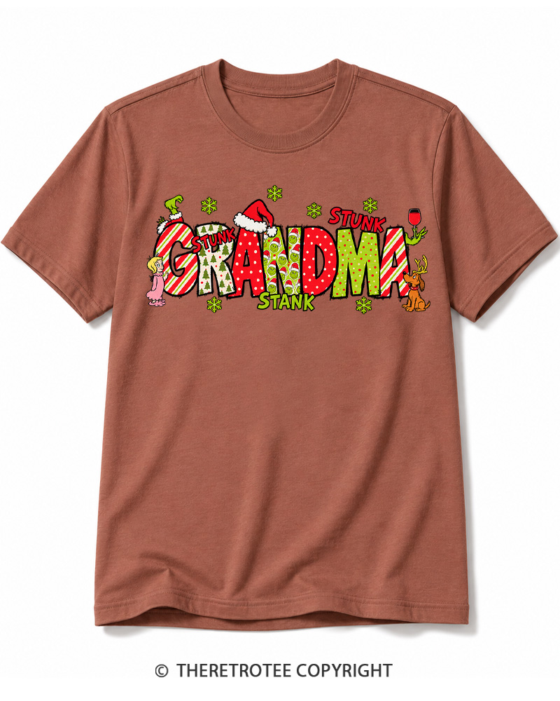 TheRetroTee Christmas Mom 1960s Cotton T-Shirt