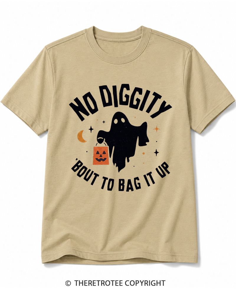 TheRetroTee No Diggity, Bout to Bag It Up 2000s Cotton T-Shirt
