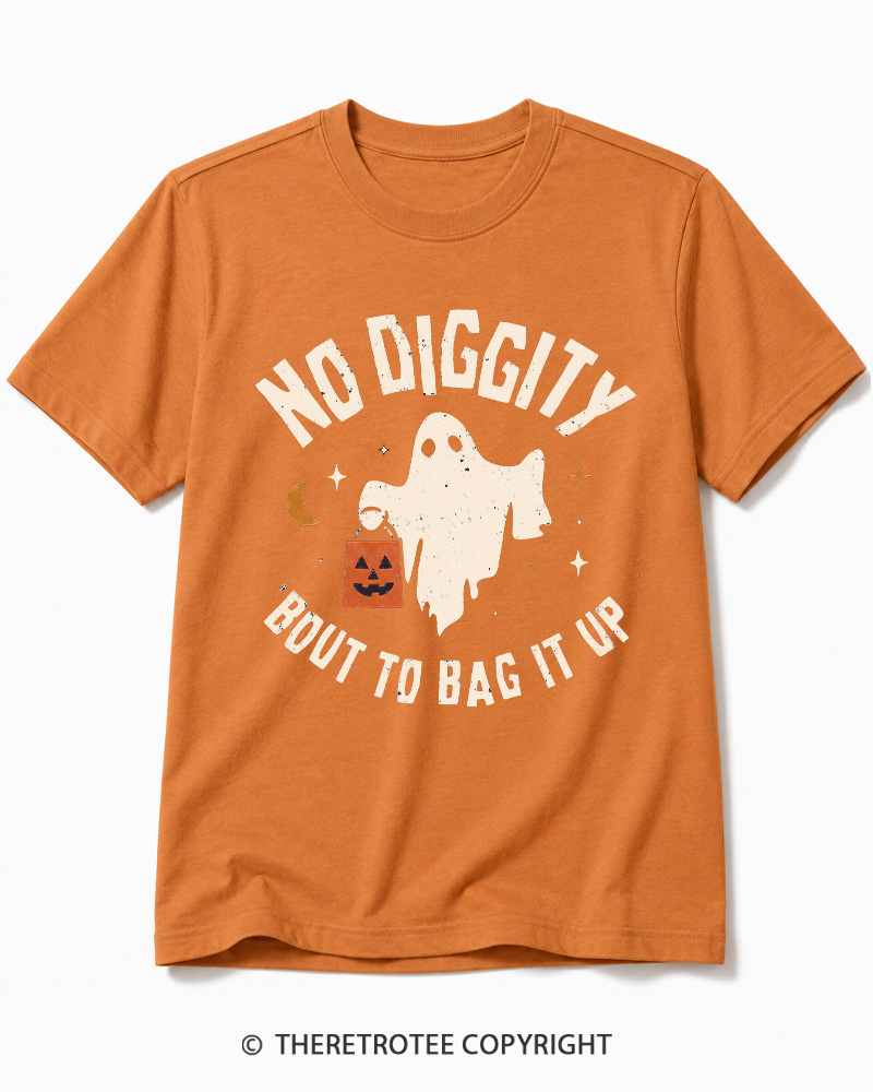 TheRetroTee No Diggity, Bout to Bag It Up 2000s Cotton T-Shirt