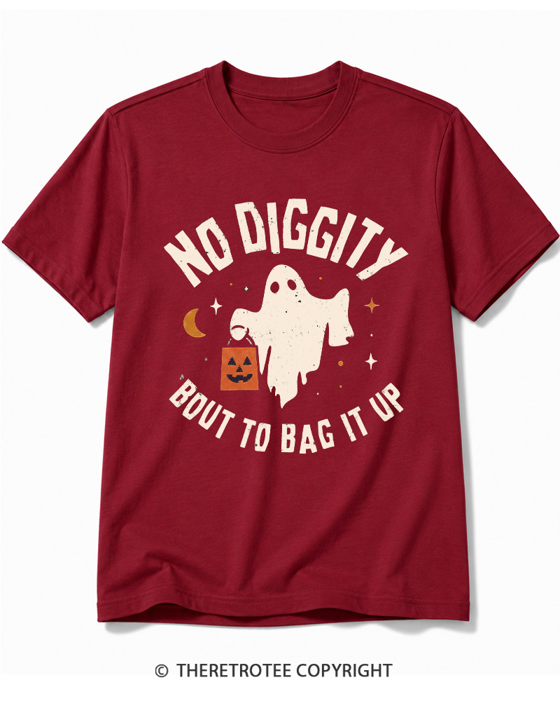 TheRetroTee No Diggity, Bout to Bag It Up 2000s Cotton T-Shirt