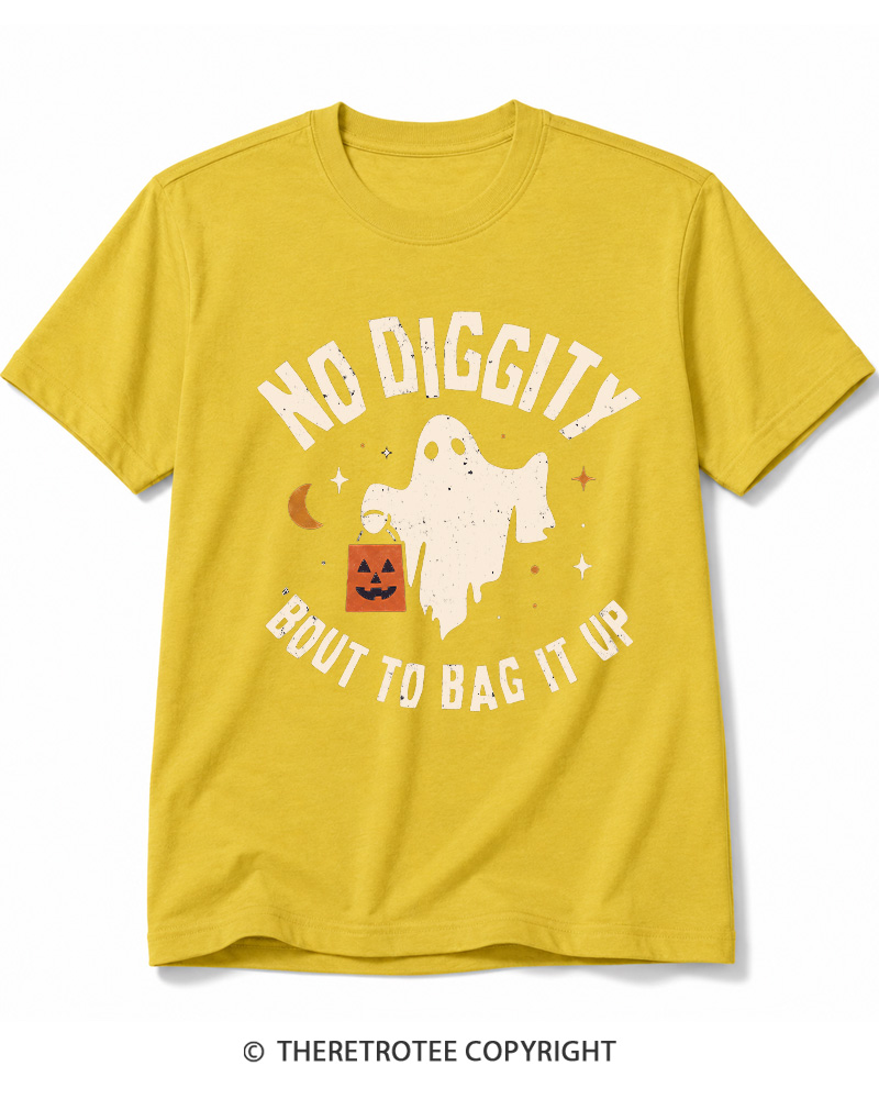 TheRetroTee No Diggity, Bout to Bag It Up 2000s Cotton T-Shirt