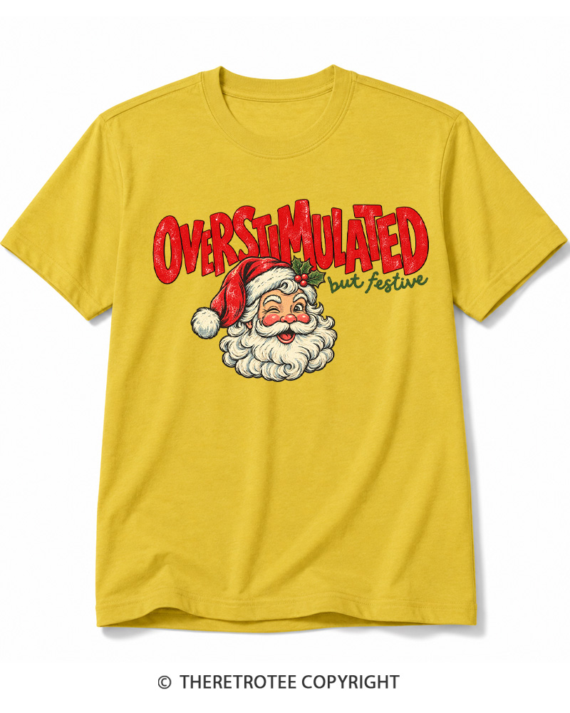 TheRetroTee Overstimulated 1960s Cotton T-Shirt