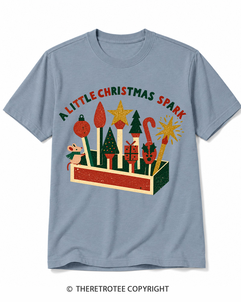 TheRetroTee A Little Christmas Spark 1950s Cotton T-Shirt