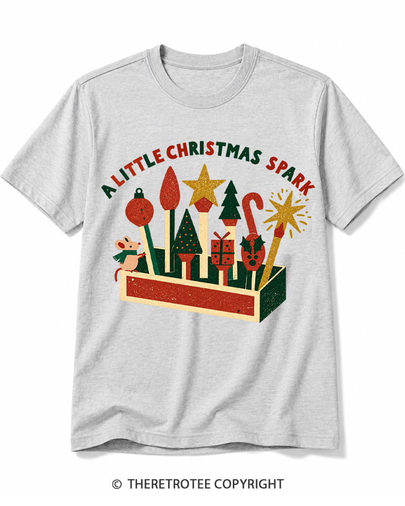 TheRetroTee A Little Christmas Spark 1950s Cotton T-Shirt