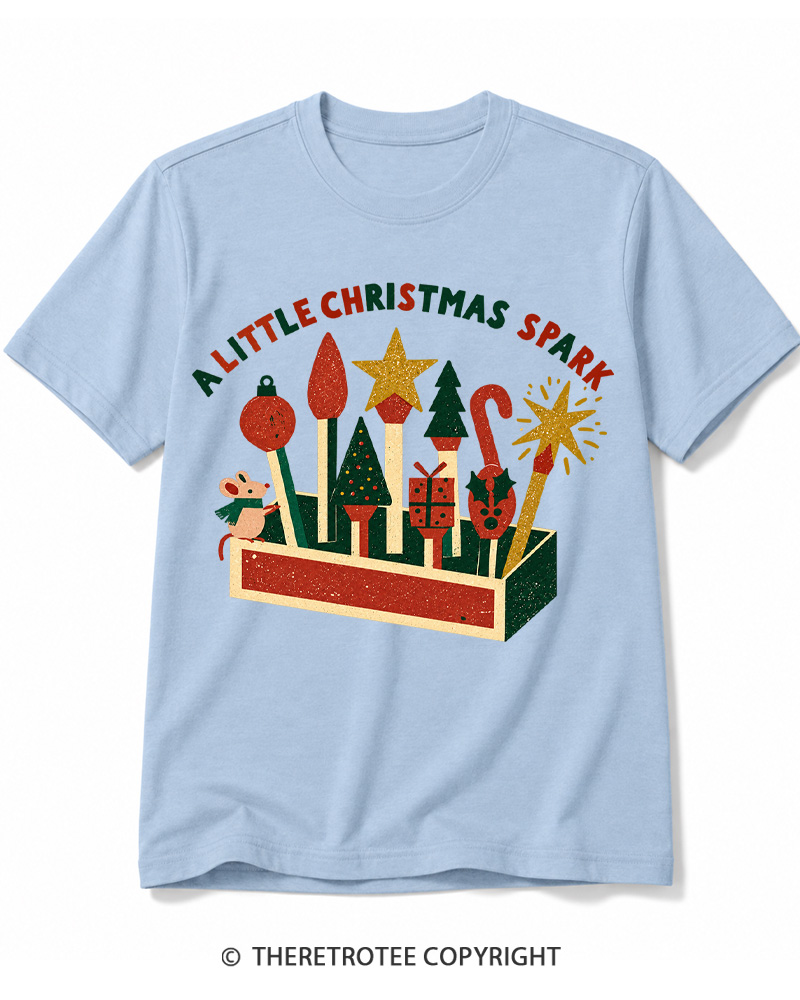 TheRetroTee A Little Christmas Spark 1950s Cotton T-Shirt