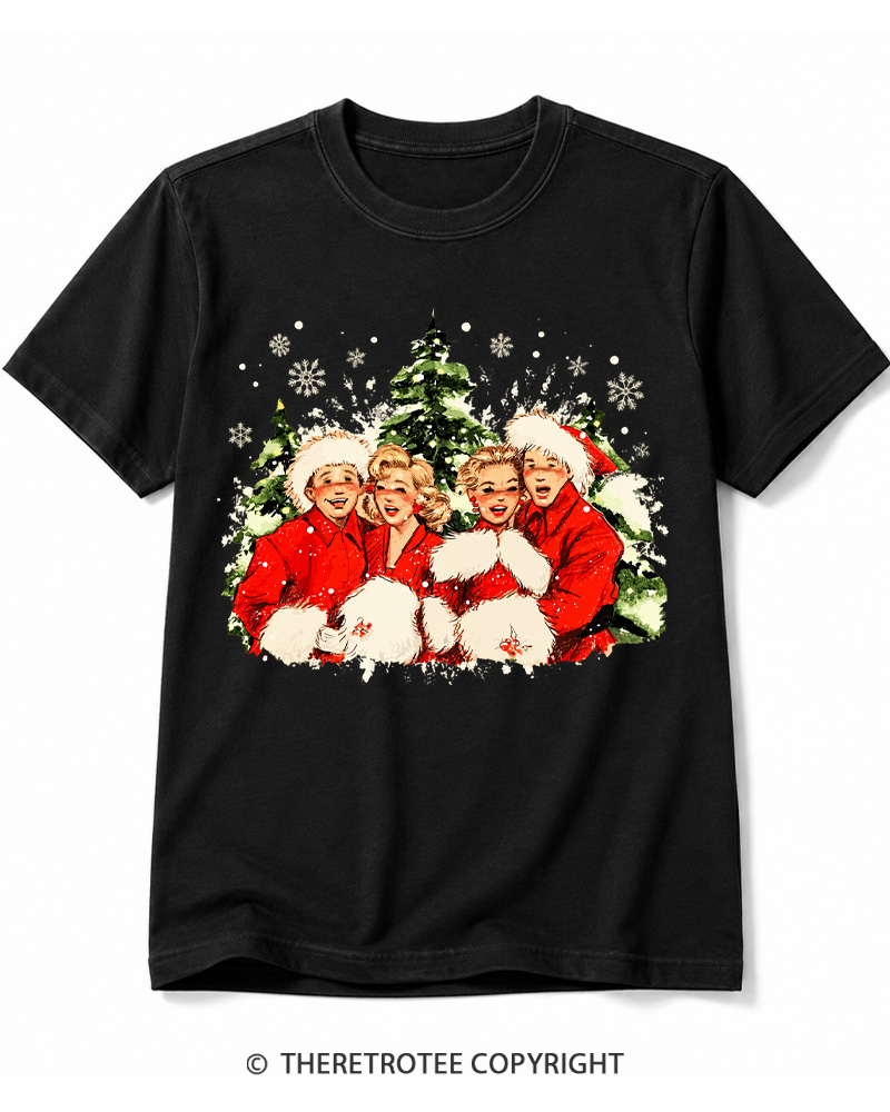 TheRetroTee Christmas Song 1950s Cotton T-Shirt