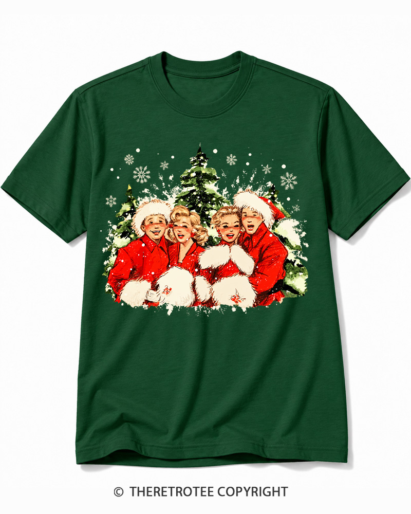 TheRetroTee Christmas Song 1950s Cotton T-Shirt