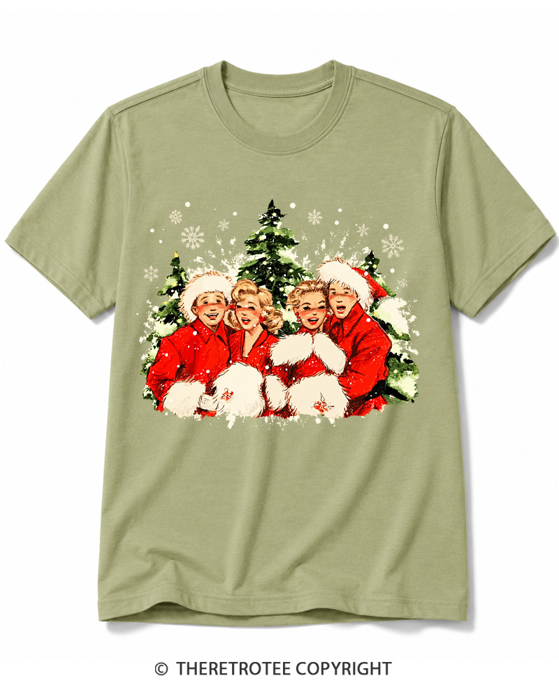TheRetroTee Christmas Song 1950s Cotton T-Shirt