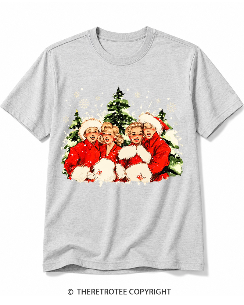 TheRetroTee Christmas Song 1950s Cotton T-Shirt