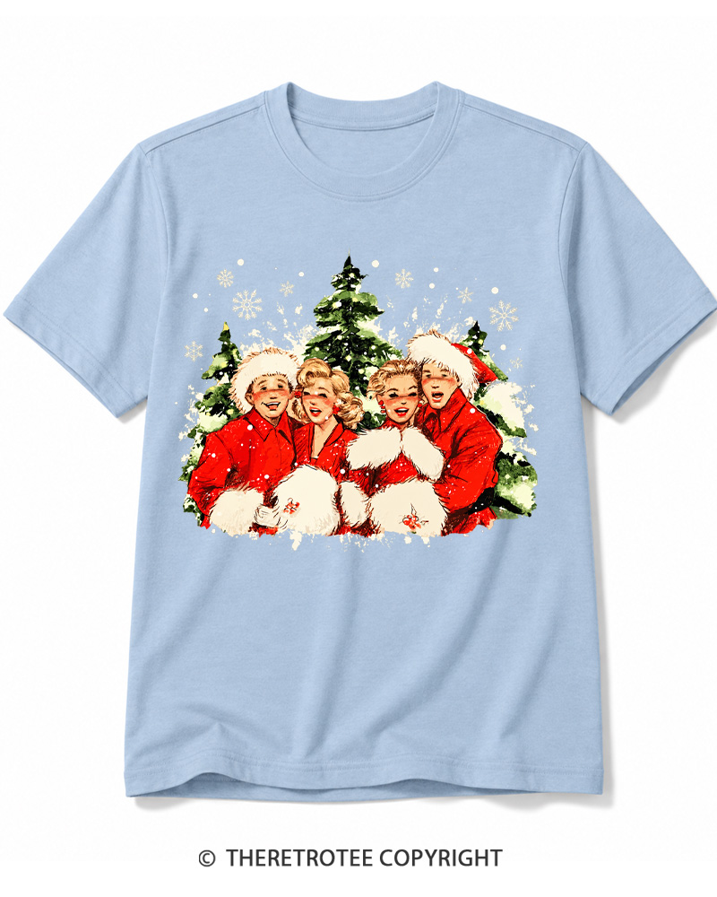 TheRetroTee Christmas Song 1950s Cotton T-Shirt