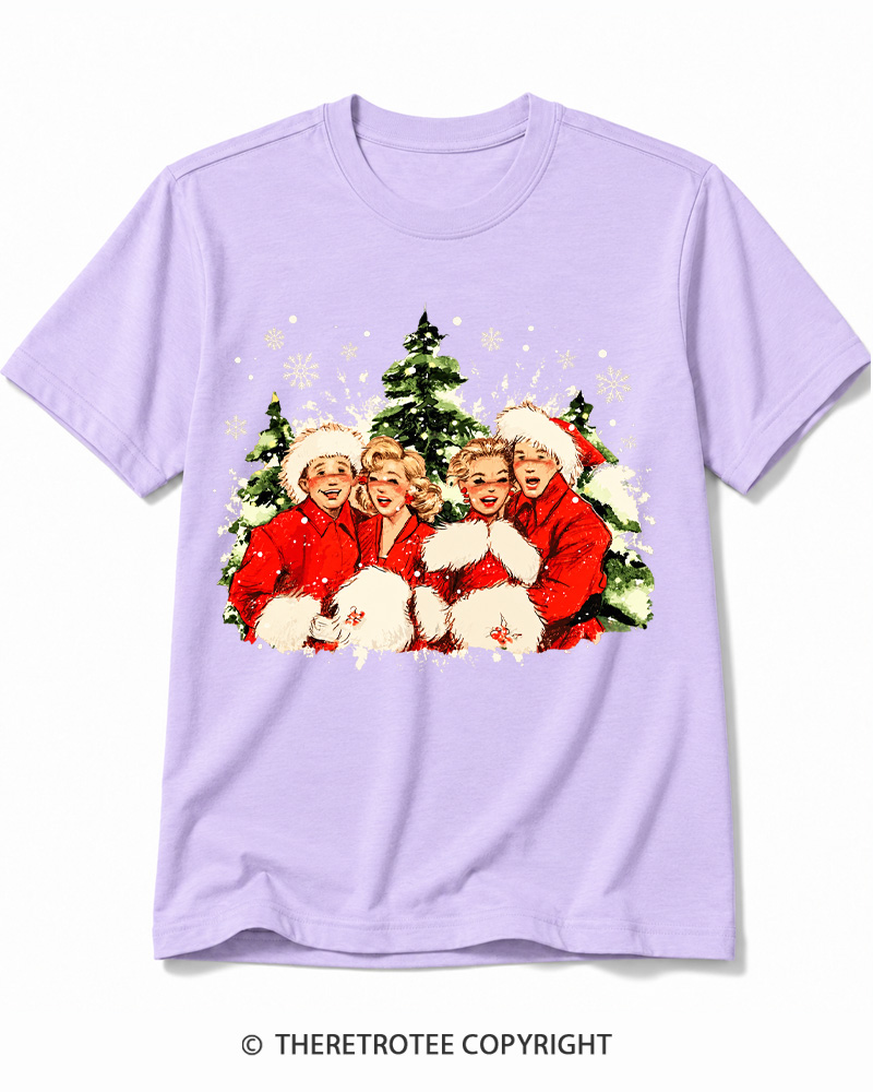 TheRetroTee Christmas Song 1950s Cotton T-Shirt