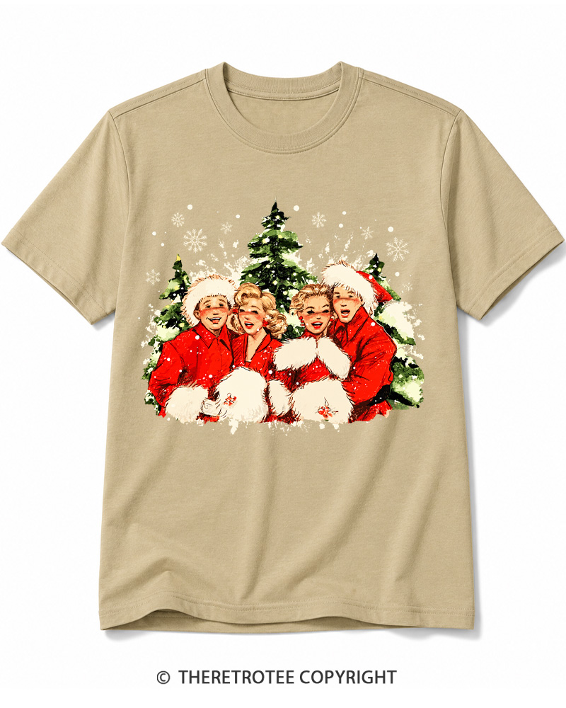 TheRetroTee Christmas Song 1950s Cotton T-Shirt