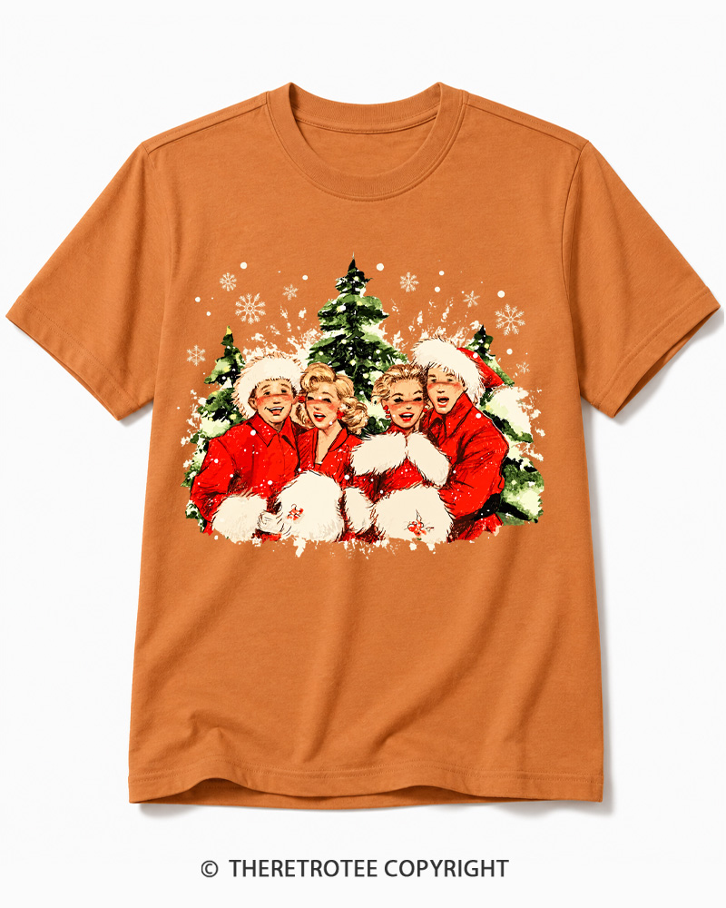 TheRetroTee Christmas Song 1950s Cotton T-Shirt