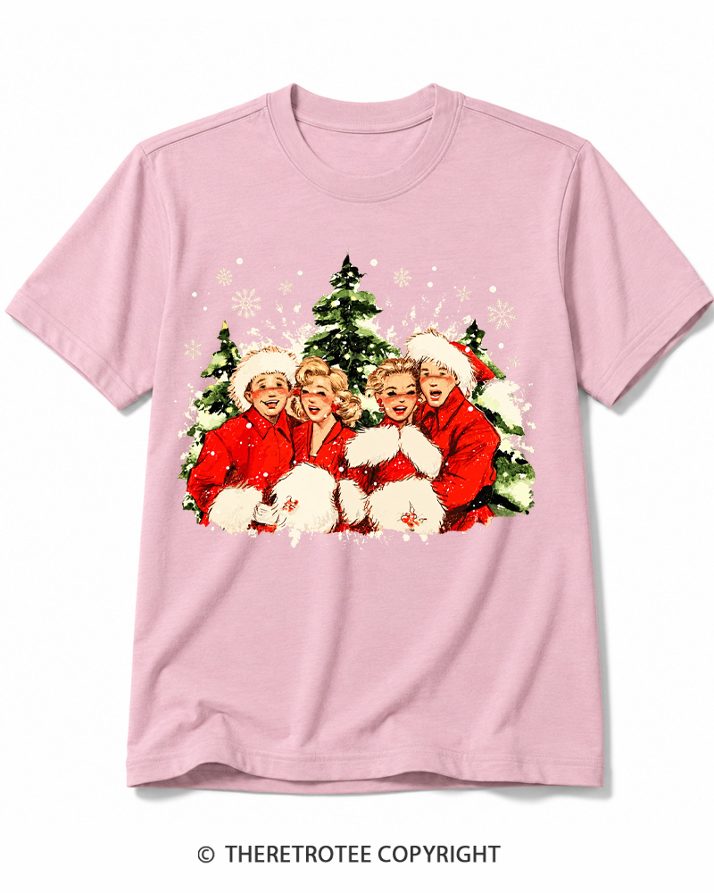 TheRetroTee Christmas Song 1950s Cotton T-Shirt