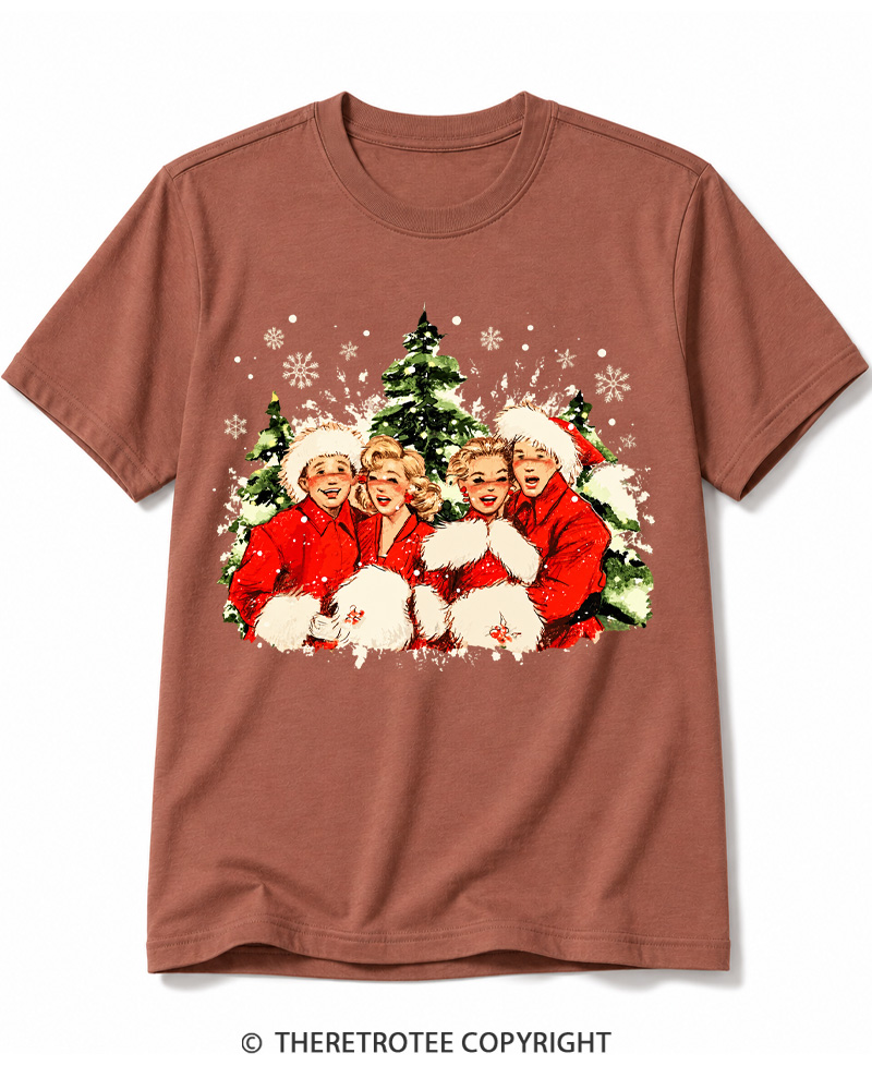 TheRetroTee Christmas Song 1950s Cotton T-Shirt